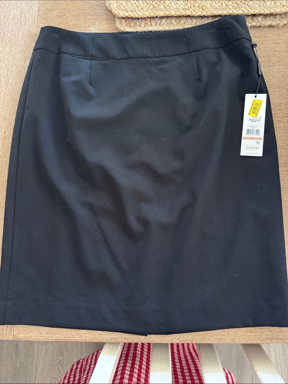 Calvin Klein Black Women's Pencil Skirt
